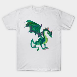 Warlike green dragon T-Shirt